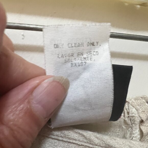 My Michelle Vintage Pants w/ Back Zipper & Raw Silk Texture  Made of Acetate 7-8 - Picture 7 of 12